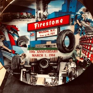 Firestone Commemorative Plate / Wall Art